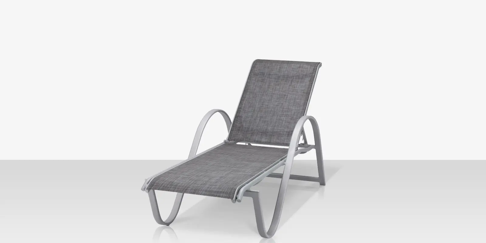 Lanai Chaise - Kessler Silver / Slate Sling