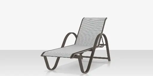 [SF-3011-104-TXG-CGR] Lanai Chaise - Tex Gray / Cloud Gray Sling