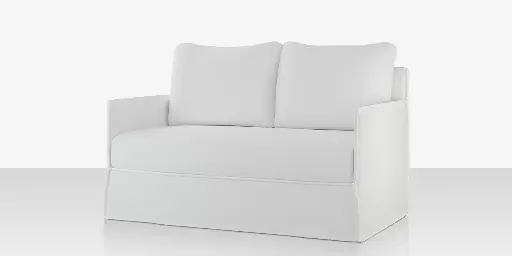 [SF-1041-102-WHT] Luna Loveseat - Improve White