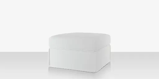 [SF-1041-140-WHT] Luna Ottoman - Improve White