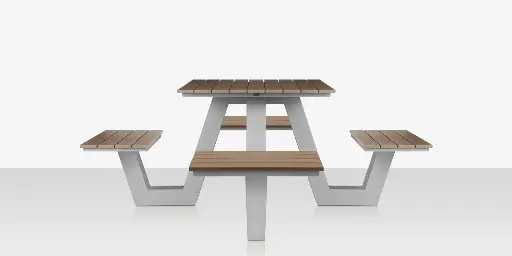 [SF-2405-360-UMB] Napa Picnic Table (Square)