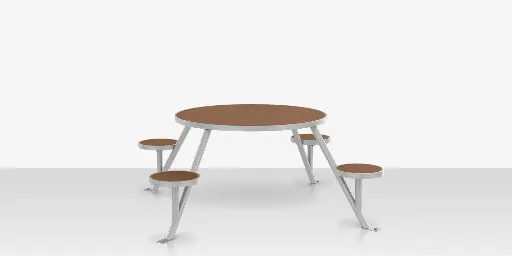 [SF-2405-637-EA] Napa Round Picnic Table - Seats 4