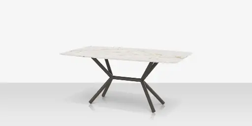 [SF-1039-337] Oliver Emerald Rimless Porcelain Dining Table - Small