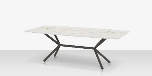 [SF-1039-339] Oliver Emerald Rimless Porcelain Dining Table - Large