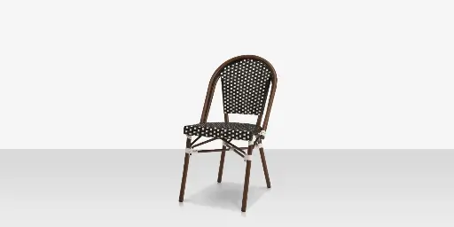 [SF-2203-162-BLW] Paris Dining Side Chair - Black & White