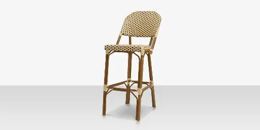 [SF-2203-172-CRC] Paris Bar Side Armless Chair - Cream & Chocolate
