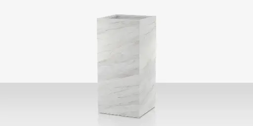 [SF-6003-783-PCC] Porcelain Planter - 24" x 24" x 48" - Calacata