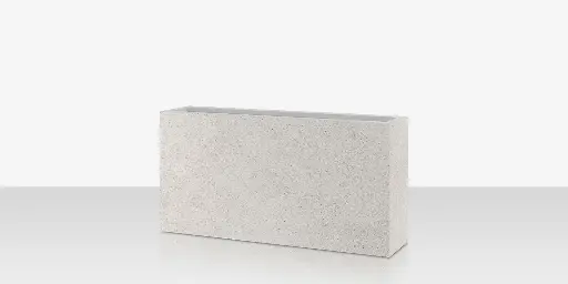 [SF-6003-785-PAB] Porcelain Planter - 48" x 12" x 24" - Arles Blanco