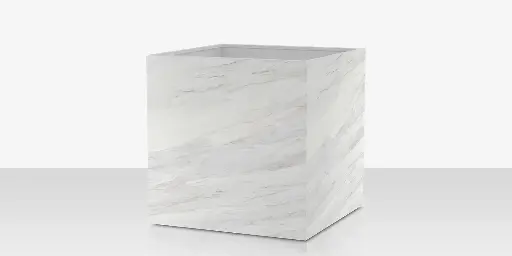 [SF-6003-786-PCC] Porcelain Planter - 48" x 48" x 48" - Calacata