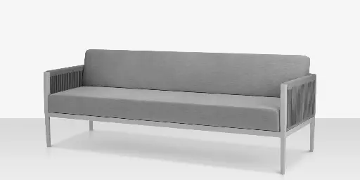 [SF-3303-103-KES-GRY] Skye Sofa - Kessler Silver Frame / Gray Durarope