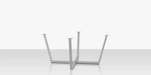 [SF-1030-618-1] Contemporary Flat X 49 Style Dining Table Base