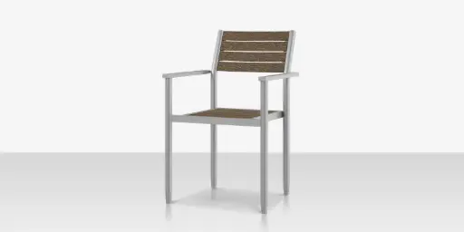 [SF-1027-163-SLA] Danish Dining Arm Chair - Slatted