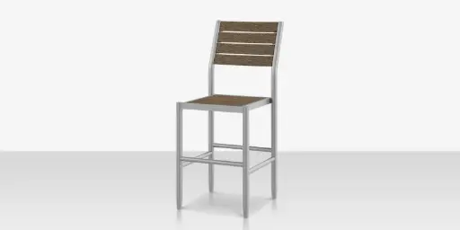 [SF-1027-172-SLA] Danish Bar Side Chair - Slatted
